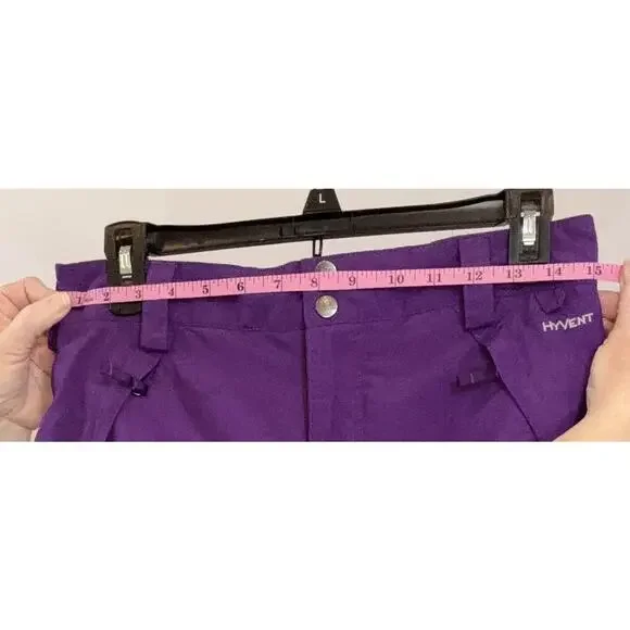 The North Face Snow Pants Youth Girls XL 18 Purple Hyvent Insulated Cargo Ski - Picture 8 of 10
